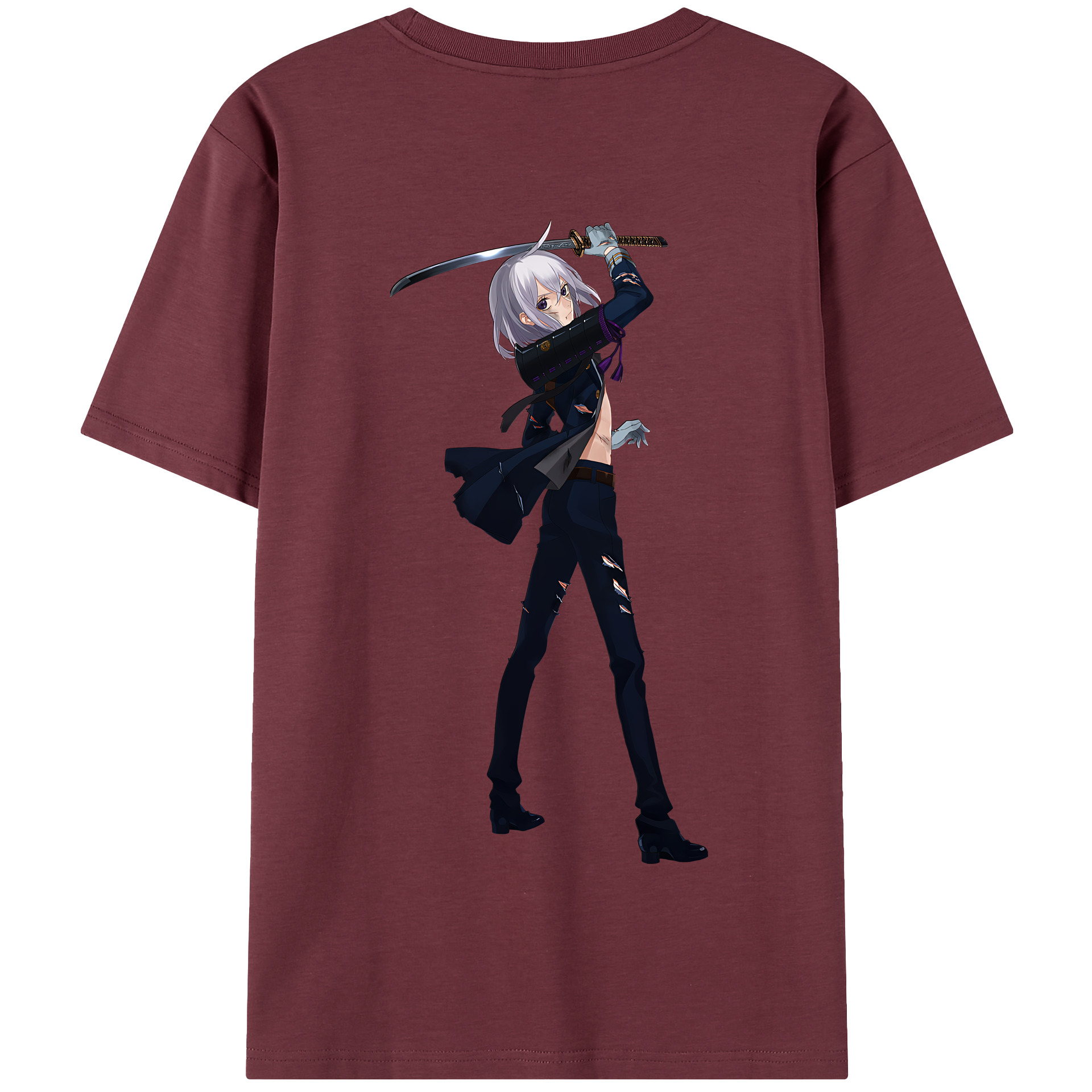 （画像用） 刀剣乱舞 Touken Ranbu 綿100％半袖Tシャツ（背面プリント）